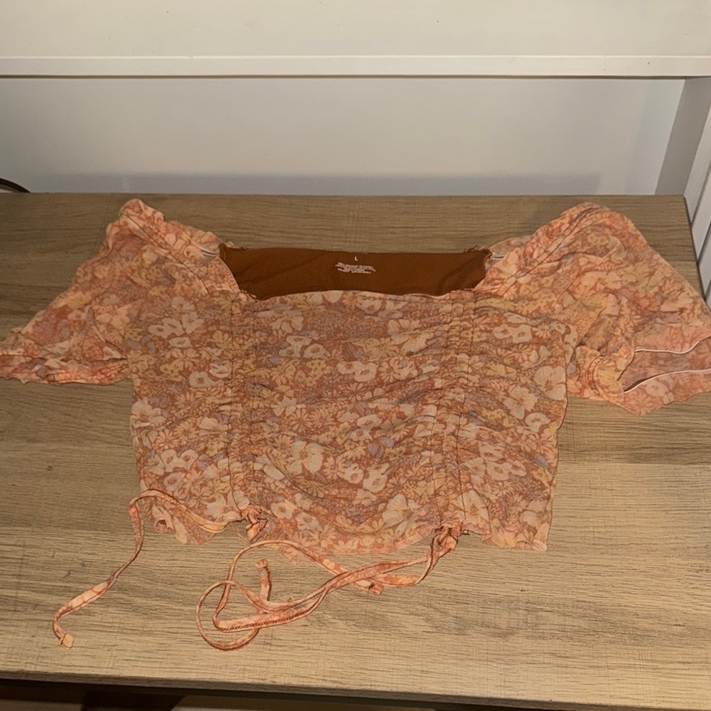 Floral Orange Women's Top